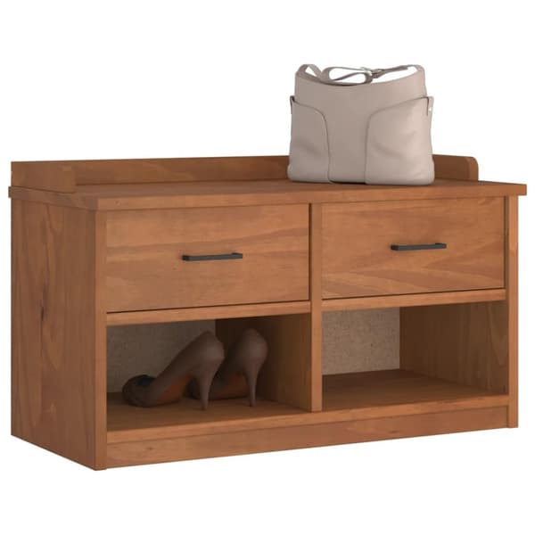 vidaXL Gangbenk SANDNES 87x40x50 cm heltre furu