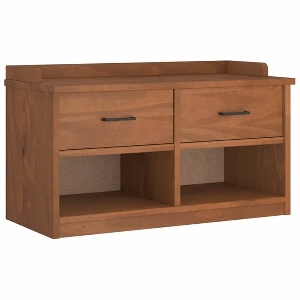 vidaXL Gangbenk SANDNES 87x40x50 cm heltre furu