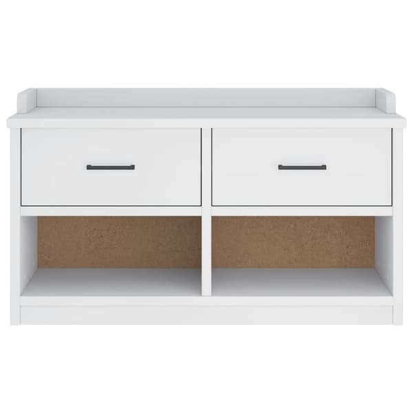 vidaXL Gangbenk SANDNES hvit 87x40x50 cm heltre furu