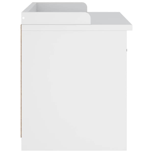 vidaXL Gangbenk SANDNES hvit 87x40x50 cm heltre furu