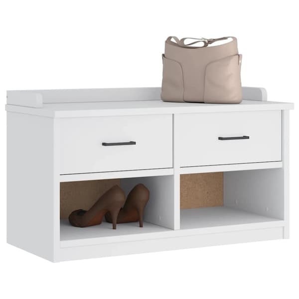 vidaXL Gangbenk SANDNES hvit 87x40x50 cm heltre furu