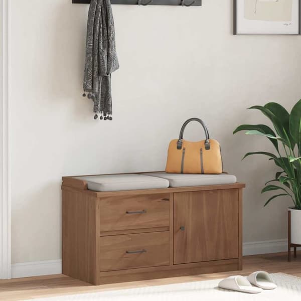 vidaXL Gangbenk SANDNES 87x40x50 cm heltre furu