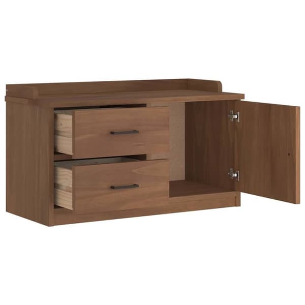 vidaXL Gangbenk SANDNES 87x40x50 cm heltre furu