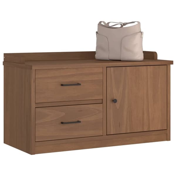 vidaXL Gangbenk SANDNES 87x40x50 cm heltre furu