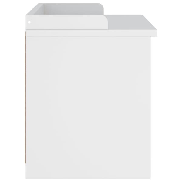vidaXL Gangbenk SANDNES hvit 87x40x50 cm heltre furu