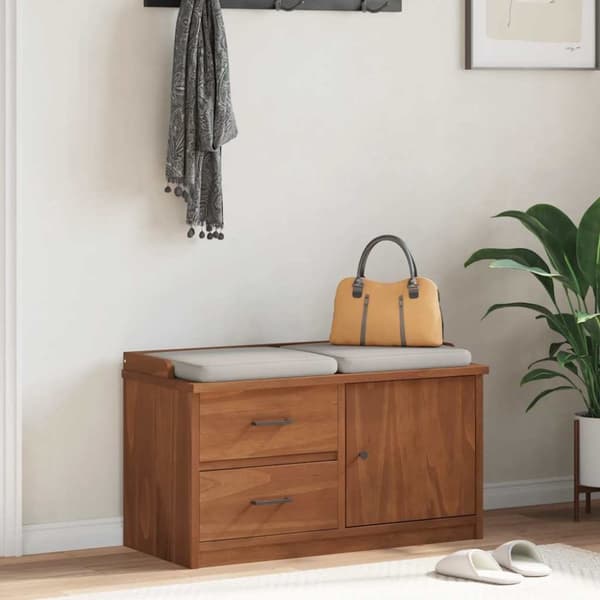 vidaXL Gangbenk SANDNES 87x40x50 cm heltre furu