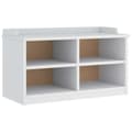 Pikkukuva 3 / 11: vidaXL Eteisen penkki SANDNES valkoinen 87x40x50 cm täysi mänty