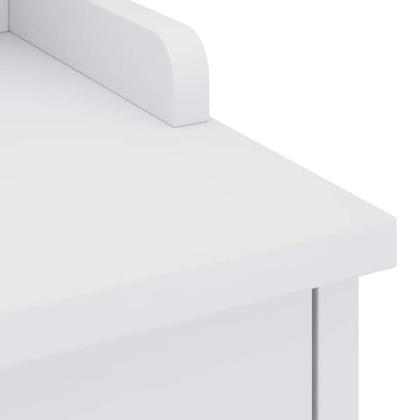 vidaXL entrébænk SANDNES 87x40x50 cm massivt fyrretræ hvid