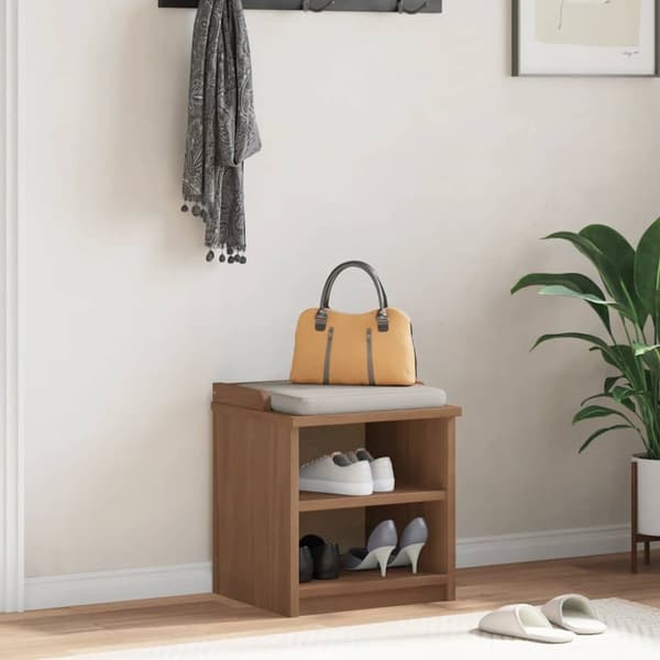 vidaXL entrébænk SANDNES 45x40x50 cm massivt fyrretræ