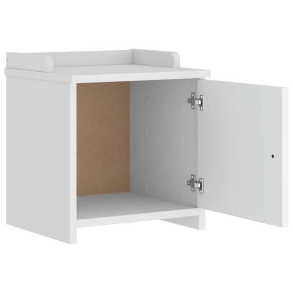 vidaXL Gangbenk SANDNES hvit 45x40x50 cm heltre furu