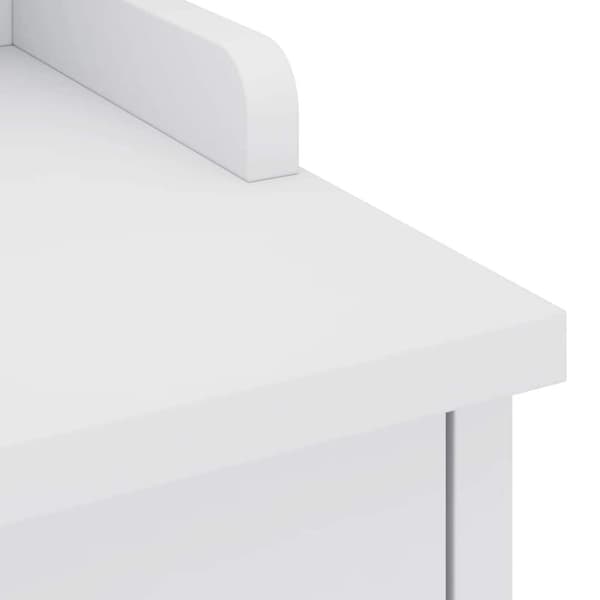 vidaXL Gangbenk SANDNES hvit 45x40x50 cm heltre furu