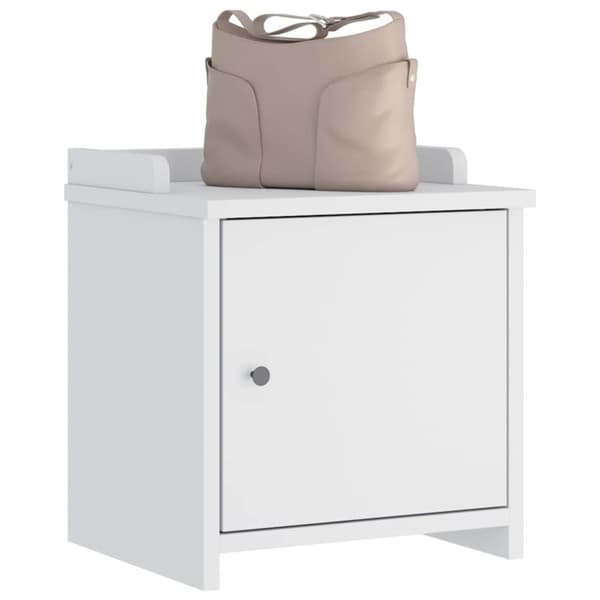 vidaXL Gangbenk SANDNES hvit 45x40x50 cm heltre furu