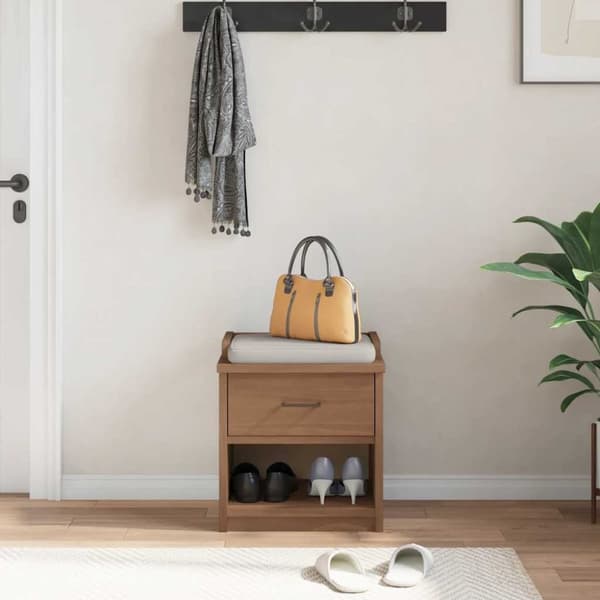 vidaXL Gangbenk SANDNES 45x40x50 cm heltre furu
