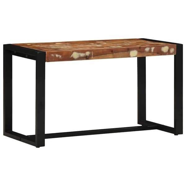 vidaXL Penkki Monivärinen 80x35x45 cm Kierrätetty massiivipuu