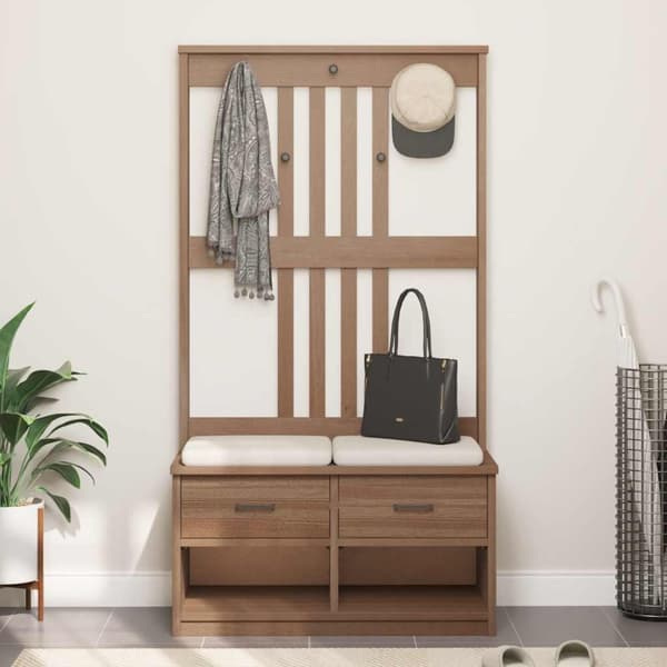 vidaXL Halltre SANDENS 87x40x159,5 cm heltre furu