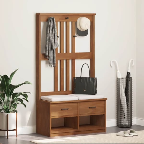 vidaXL Halltre SANDENS 87x40x159,5 cm heltre furu