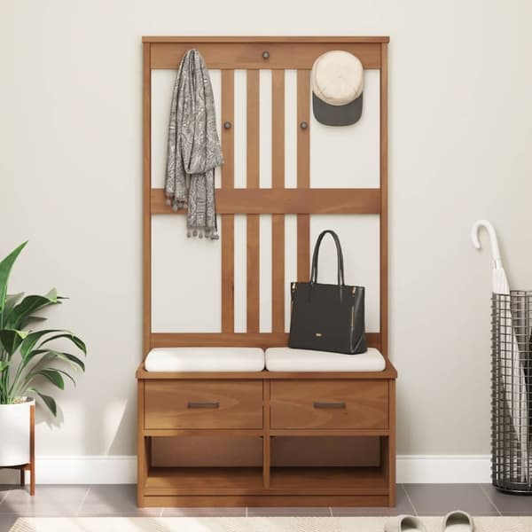 vidaXL Halltre SANDENS 87x40x159,5 cm heltre furu