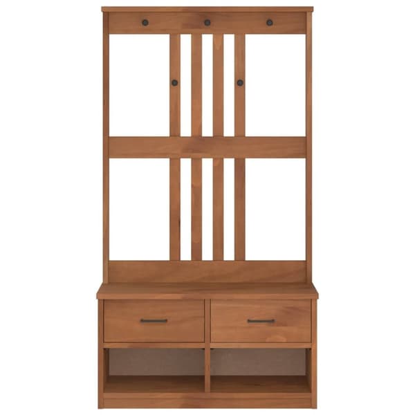 vidaXL Halltre SANDENS 87x40x159,5 cm heltre furu