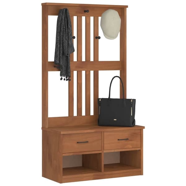 vidaXL Halltre SANDENS 87x40x159,5 cm heltre furu