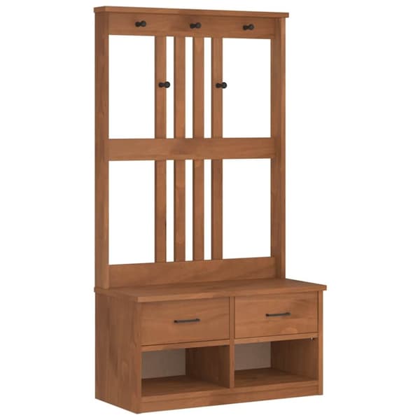 vidaXL Halltre SANDENS 87x40x159,5 cm heltre furu