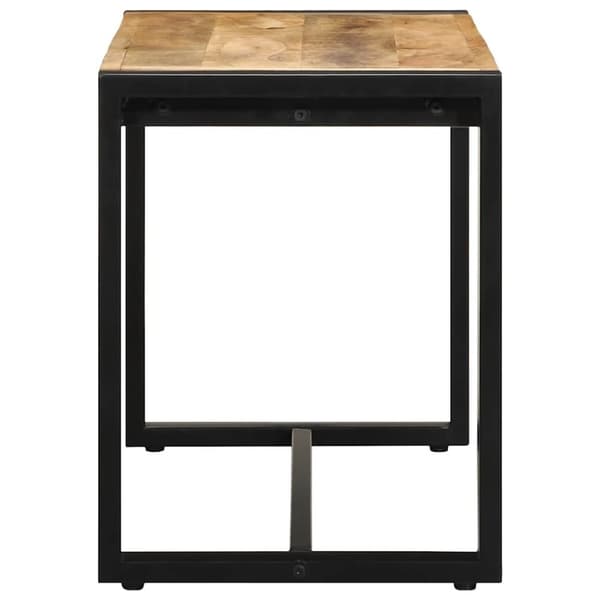 vidaXL Skobenk 80x35x45 cm grovt heltre mangotre
