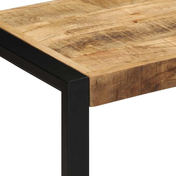 vidaXL Skobenk 80x35x45 cm grovt heltre mangotre