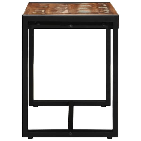 vidaXL Benk flerfarget 80x35x45 cm gjenvunnet heltre