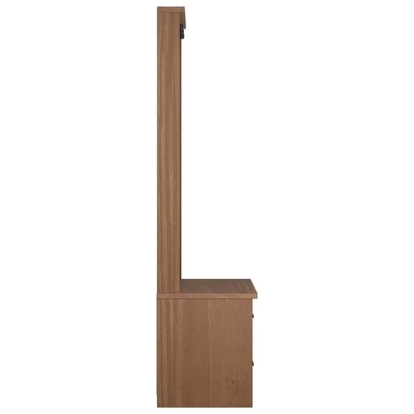 vidaXL Hall træ SANDENS 87x40x159,5 cm massivt fyrretræ