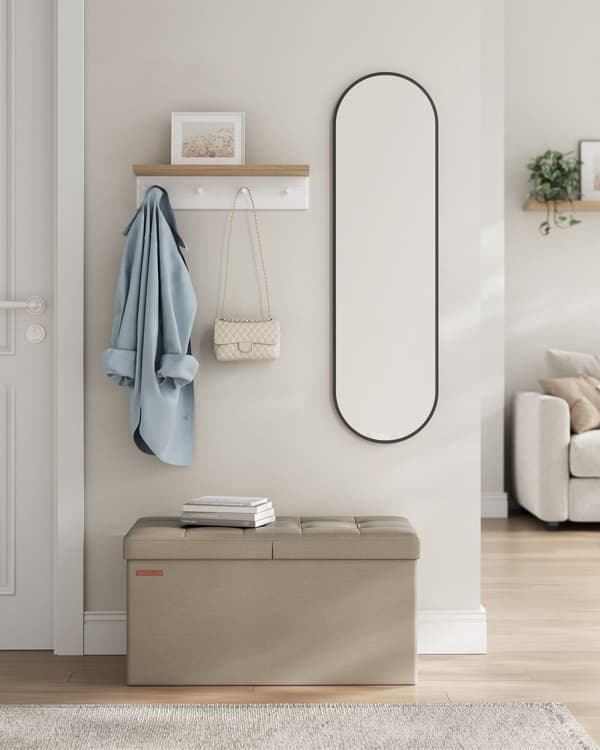 Vikbar soffa 89 liter 38 x 76 x 38 cm kamelbrun