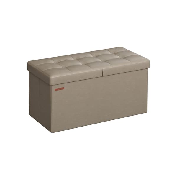 Vikbar soffa 89 liter 38 x 76 x 38 cm kamelbrun