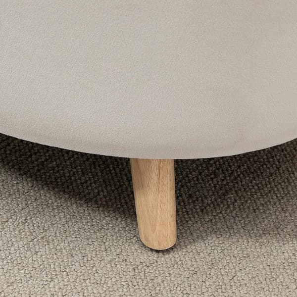 Rootz Oval Velvet Bench - Lagring Stool - Foot Pall - Håller upp till 80 kg - 71 x 51,5 x 42 cm - Stylsk brun design