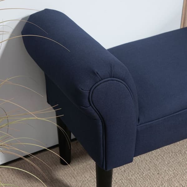 Rootz polstret bænk - polstret sæde - soveværelse bænk - komfort siddepladser - 130 kg kapacitet - 102 cm x 36 cm x 51 cm