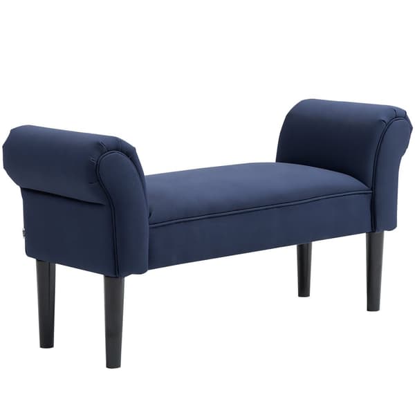 Rootz polstret bænk - polstret sæde - soveværelse bænk - komfort siddepladser - 130 kg kapacitet - 102 cm x 36 cm x 51 cm