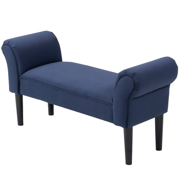 Rootz polstret bænk - polstret sæde - soveværelse bænk - komfort siddepladser - 130 kg kapacitet - 102 cm x 36 cm x 51 cm