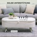 Miniatyrbild 7 av 11: Rootz lagringsbänk - Uppbyggd sittplats - Ottoman Bänk - Handy Storage - 114 cm x 47 cm x 46,5 cm