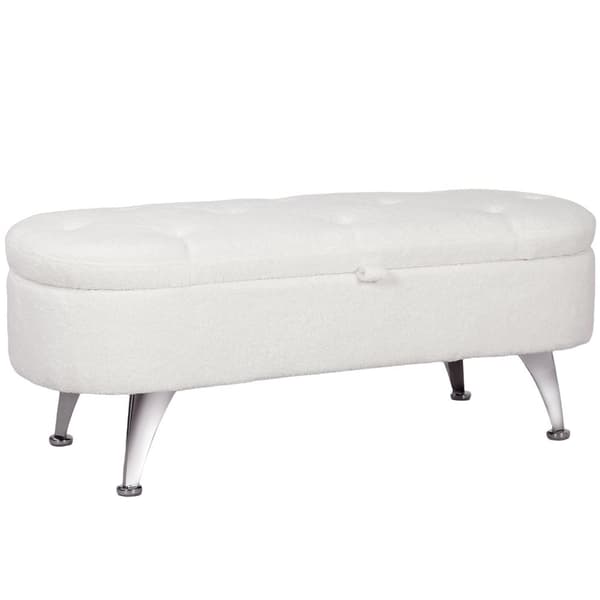 Rootz lagringsbänk - Uppbyggd sittplats - Ottoman Bänk - Handy Storage - 114 cm x 47 cm x 46,5 cm