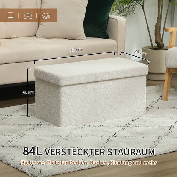 Rootz förvaringsstol bänk - klädd bröst - fotpall - 84L dold förvaring - 76 cm x 38 cm x 38 cm - brun sammet