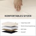 Miniatyrbild 6 av 11: Rootz förvaringsstol bänk - klädd bröst - fotpall - 84L dold förvaring - 76 cm x 38 cm x 38 cm - brun sammet