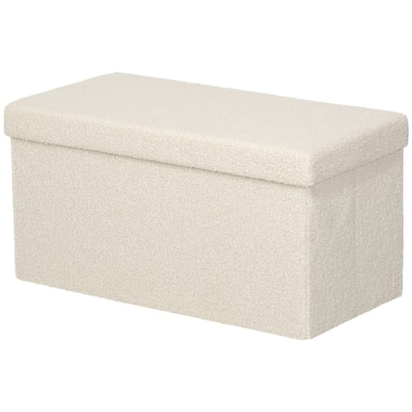 Rootz förvaringsstol bänk - klädd bröst - fotpall - 84L dold förvaring - 76 cm x 38 cm x 38 cm - brun sammet