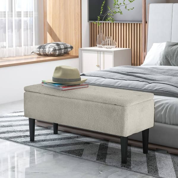 Rootz Storage Bench Velvet -jakkara - Aksenttipenkki - kenkäjakkara - ylimääräinen säilytystila - 95 cm x 38cm x 45cm