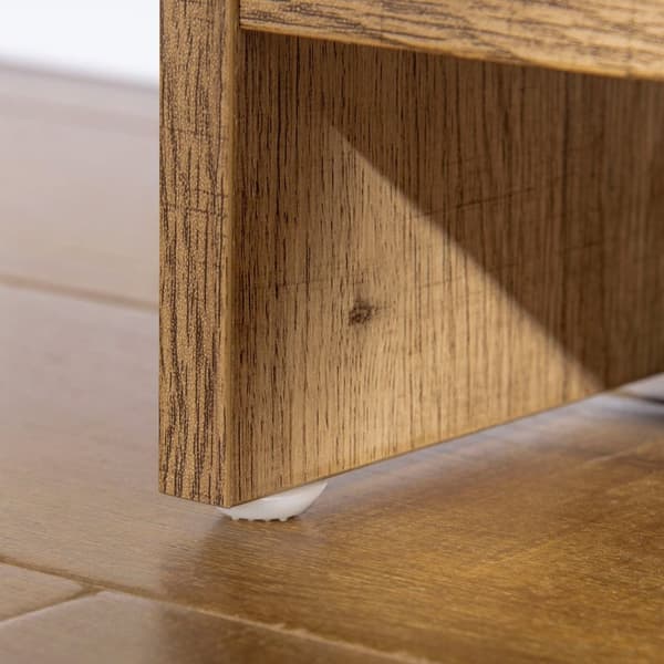 Rootz Industrial TV Bench - TV Furniture - Lowboard med opbevaring - Elegant Wood & Metal - 109 cm x 35 cm x 38 cm