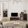 Miniatyrbillede 2 af 7: Rootz Industrial TV Bench - TV Furniture - Lowboard med opbevaring - Elegant Wood & Metal - 109 cm x 35 cm x 38 cm