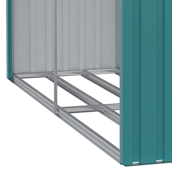 Rootz Wood Storage til brænde - Log Holder - Brændestativ - Fugtreducerende - 240 cm x 86 cm x 160 cm