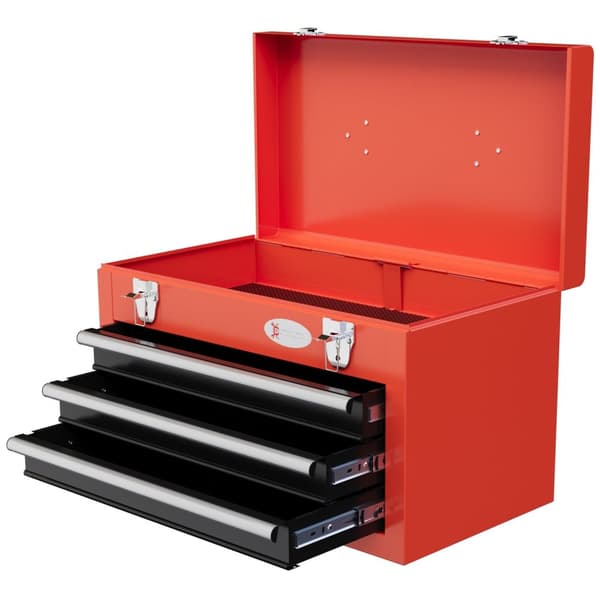 Rootz Tool Box With Drawers - Tool Case - Lagringsarrangör - Hållbart stål - 45 x 24 x 27 cm - Maximal stabilitet