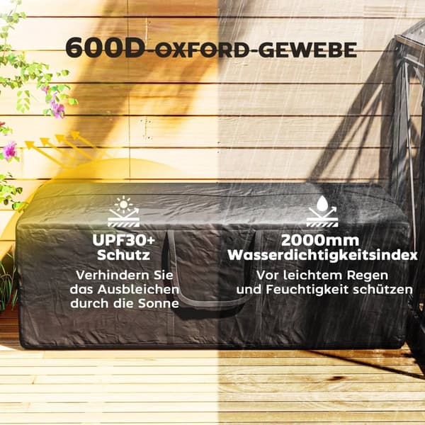 ROOTZ 840L Opbevaringspose - Moving Bag - Bærepose - Vandtæt & UV -resistent - 175 cm x 80 cm x 60 cm