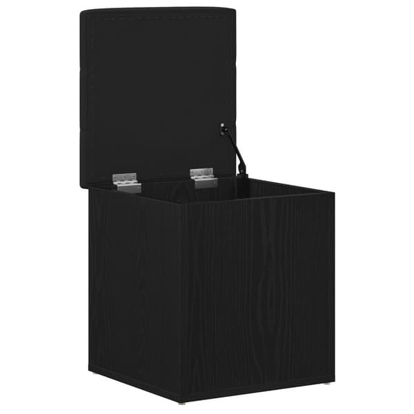 vidaXL Oppbevaringsbenk Svart Eik 40x40x45 cm Konstruert Tre
