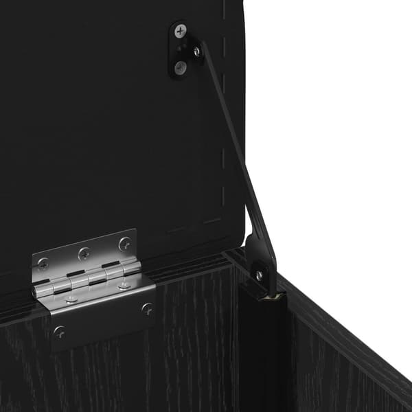 vidaXL Oppbevaringsbenk Svart Eik 40x40x45 cm Konstruert Tre