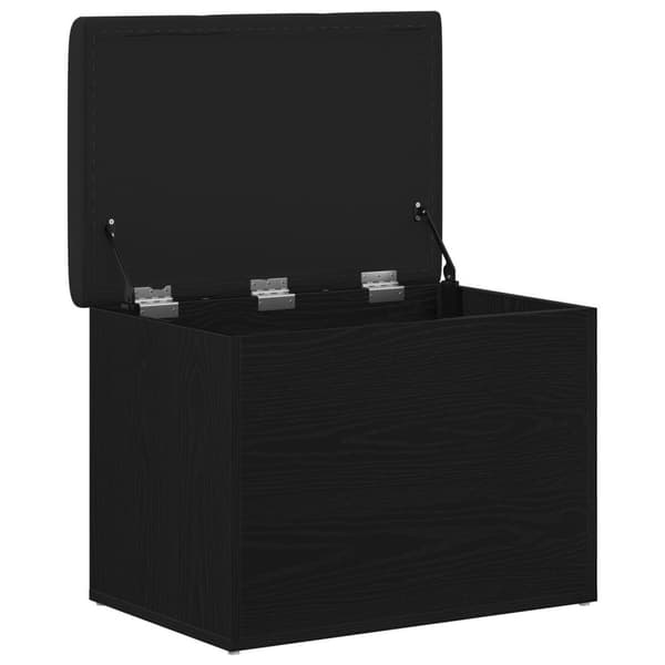 vidaXL Säilytyspenkki Musta Tammi 60x40x45 cm Tekninen Puu