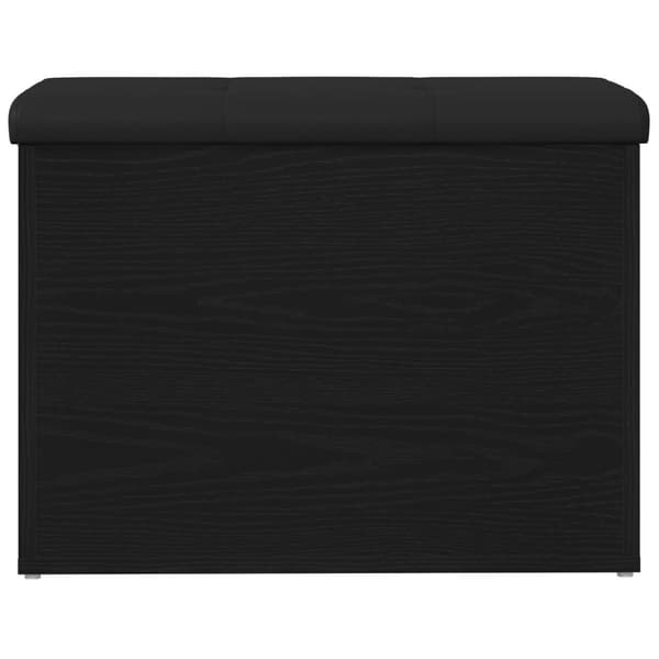 vidaXL Säilytyspenkki Musta Tammi 60x40x45 cm Tekninen Puu