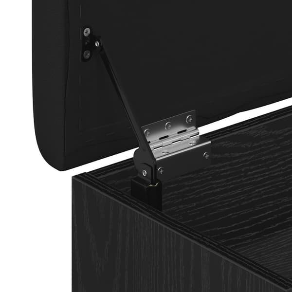 vidaXL Oppbevaringsbenk Svart Eik 60x40x45 cm Konstruert Tre